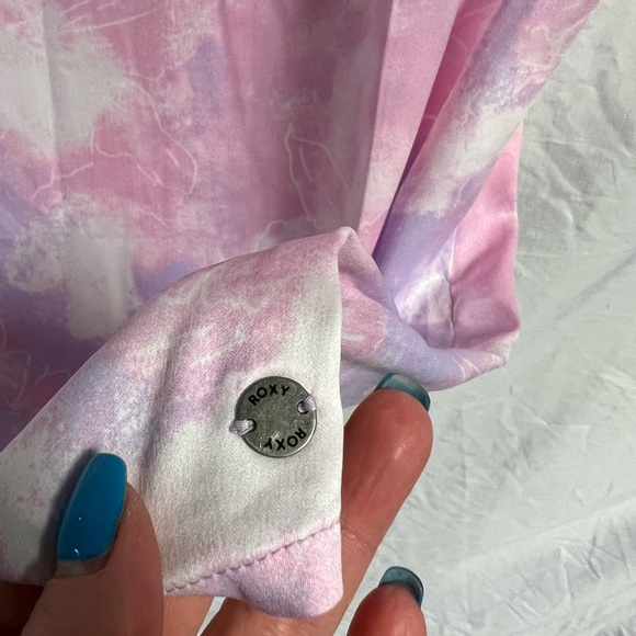 Roxy sheer skirt zip up on side size medium pink/purple tie dye - Picture 7 of 8